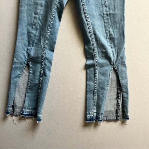 Vero Moda Clinton Bootcut flare front slit denim jeans Sz 26 - Picture 3 of 12
